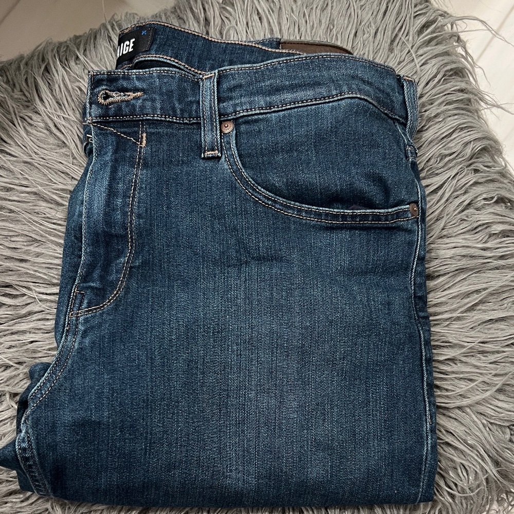 PAIGE Dark Blue Federal Jeans